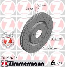 Zimmermann 230.2384.52 - Brzdový kotúč -