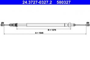 ATE 24.3727-0327.2 - Brzdové lano -