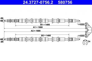 ATE 24.3727-0756.2 - Brzdové lano -