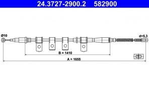 ATE 24.3727-2900.2 - Brzdové lano -