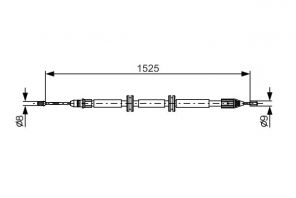 Bosch 1 987 482 142 - Brzdové lano -