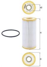 Knecht OX 1217D - Olejový filter -