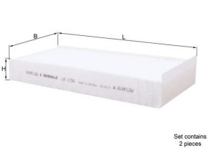 Knecht LA 1156/S - Peľový filter