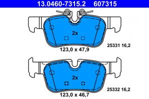 ATE 13.0460-7315.2 - Brzdové platničky -
