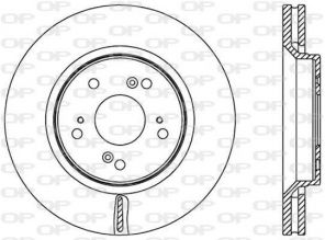 Open Parts BDR2516.20 - Brzdový kotúč -