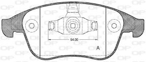Open Parts BPA1350.00 - Brzdové platničky -