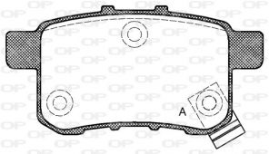 Open Parts BPA1332.02 - Brzdové platničky -