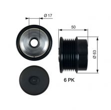 Gates OAP7186 - Voľnobežka alternátora