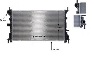 Mahle CR 628 000S - Chladič vody -