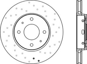 Open Parts BDRS1738.25 - Brzdový kotúč -