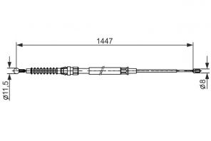 Bosch 1 987 482 445 - Brzdové lano -