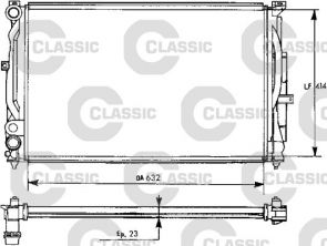 Valeo 231537 - Chladič vody -