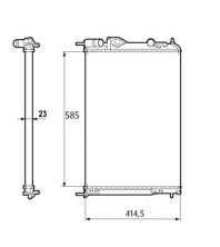 Valeo 232316 - Chladič vody -