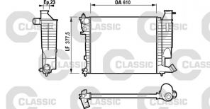 Valeo 232535 - Chladič vody -