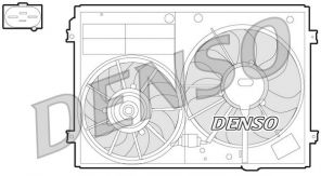 Denso DER32012 - Ventilátor motora