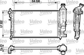 Valeo 732794 - Chladič vody -