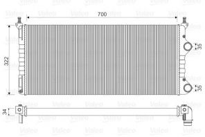 Valeo 734692 - Chladič vody -