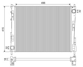 Valeo 735134 - Chladič vody -