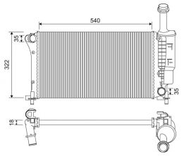 Valeo 735175 - Chladič vody -
