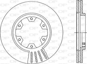 Open Parts BDR1384.20 - Brzdový kotúč -