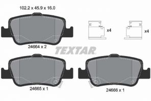 Textar 2466401 - Brzdové platničky -