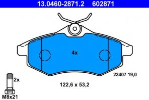 ATE 13.0460-2871.2 - Brzdové platničky -
