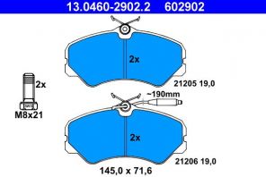 ATE 13.0460-2902.2 - Brzdové platničky -