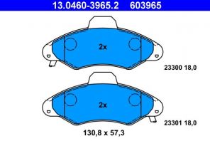 ATE 13.0460-3965.2 - Brzdové platničky -