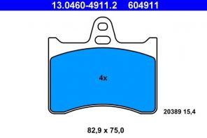 ATE 13.0460-4911.2 - Brzdové platničky -