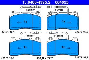 ATE 13.0460-4995.2 - Brzdové platničky -