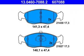 ATE 13.0460-7088.2 - Brzdové platničky -
