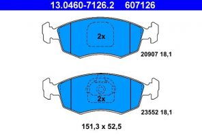 ATE 13.0460-7126.2 - Brzdové platničky -