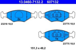 ATE 13.0460-7132.2 - Brzdové platničky -
