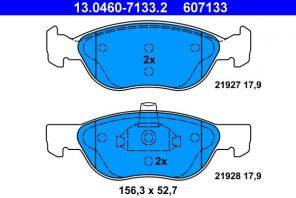 ATE 13.0460-7133.2 - Brzdové platničky -