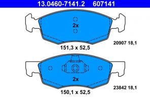 ATE 13.0460-7141.2 - Brzdové platničky -