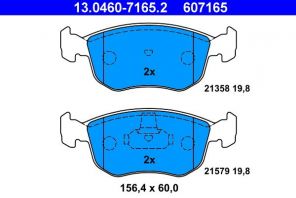 ATE 13.0460-7165.2 - Brzdové platničky -
