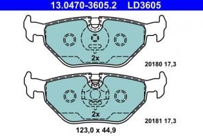 ATE 13.0470-3605.2 - Brzdové platničky -