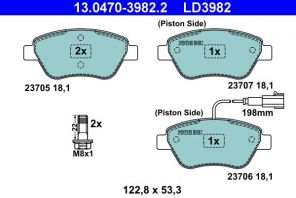 ATE 13.0470-3982.2 - Brzdové platničky -