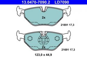 ATE 13.0470-7090.2 - Brzdové platničky -