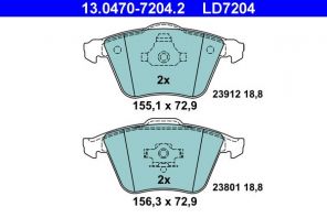 ATE 13.0470-7204.2 - Brzdové platničky -