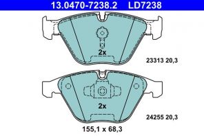 ATE 13.0470-7238.2 - Brzdové platničky -