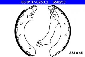ATE 03.0137-0253.2 - Brzdové čeľuste -