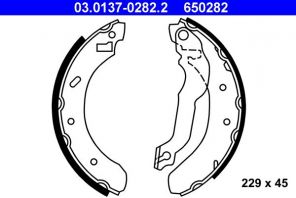 ATE 03.0137-0282.2 - Brzdové čeľuste -