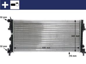 Mahle CR 2081 000S - Chladič vody -