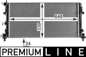 Mahle CR 2082 000P - Chladič vody -