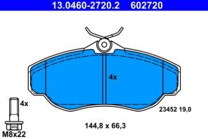 ATE 13.0460-2720.2 - Brzdové platničky -