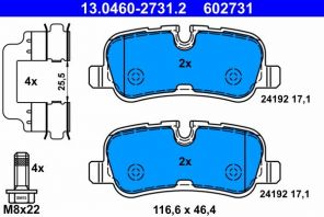 ATE 13.0460-2731.2 - Brzdové platničky -