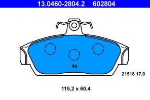 ATE 13.0460-2804.2 - Brzdové platničky -