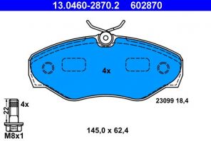 ATE 13.0460-2870.2 - Brzdové platničky -
