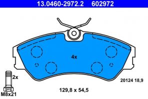 ATE 13.0460-2972.2 - Brzdové platničky -